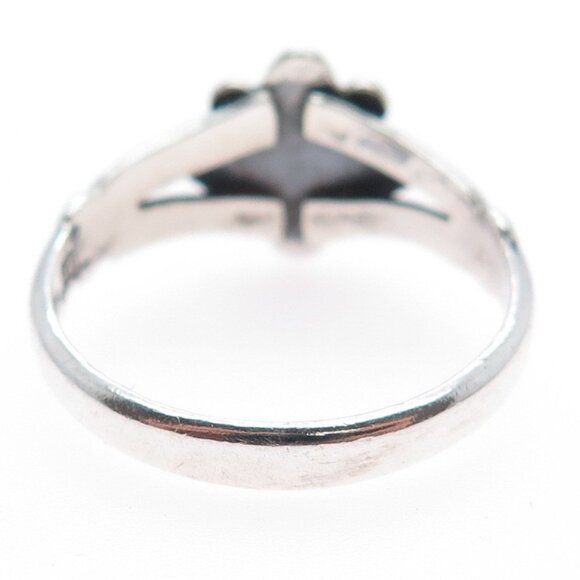 1990 Authentic Signed Ring Bell Navajo Sterling Silver 925 Vintage Turquoise s 6 - Picture 5 of 6